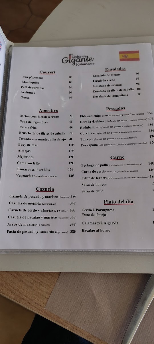 Menu Pedra Do Gigante-8